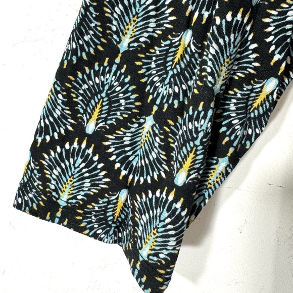 J. Jill 1/2-Button Border Print Boho Knit Tunic Top - Picture 5 of 10